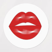 Lippen-Junggeselinnen-Abschied Etiketten (Design 2)