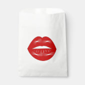 Lippen-Junggeselinnen-Abschied Geschenktütchen (Vorderseite)