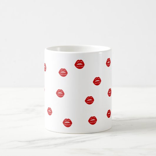 Lippen-Junggeselinnen-Abschied Kaffeetasse (Mittel)
