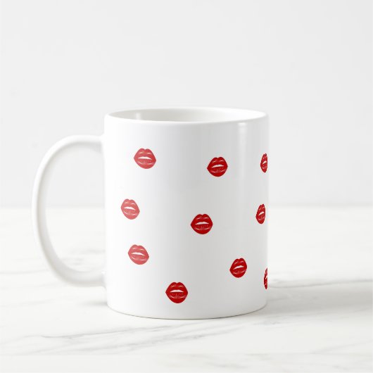 Lippen-Junggeselinnen-Abschied Kaffeetasse (Links)