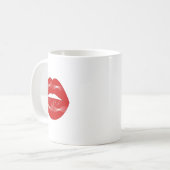 Lippen-Junggeselinnen-Abschied Kaffeetasse (Vorderseite Links)