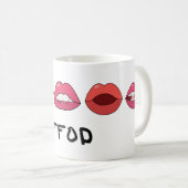 Lippen Kaffeetasse (VorderseiteRechts)
