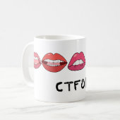 Lippen Kaffeetasse (Vorderseite Links)