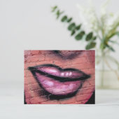 Lippen-KARTE Postkarte (Stehend Vorderseite)