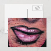 Lippen-KARTE Postkarte (Vorne/Hinten)