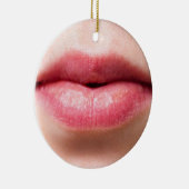 Lippen lächeln keramik ornament (Rechts)