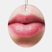 Lippen lächeln keramik ornament (Links)
