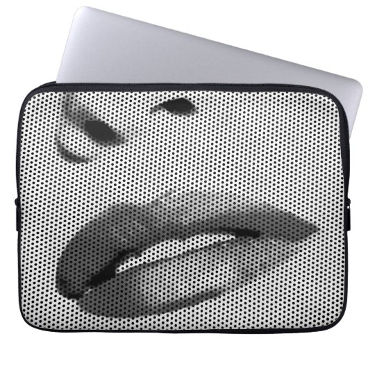 Lippen Laptopschutzhülle (Vorderseite)