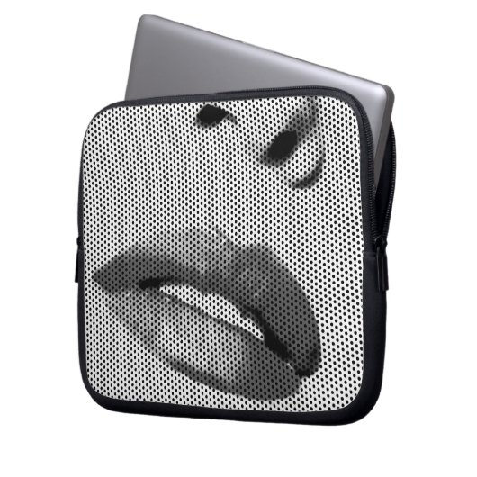 Lippen Laptopschutzhülle (Vorderseite Links)