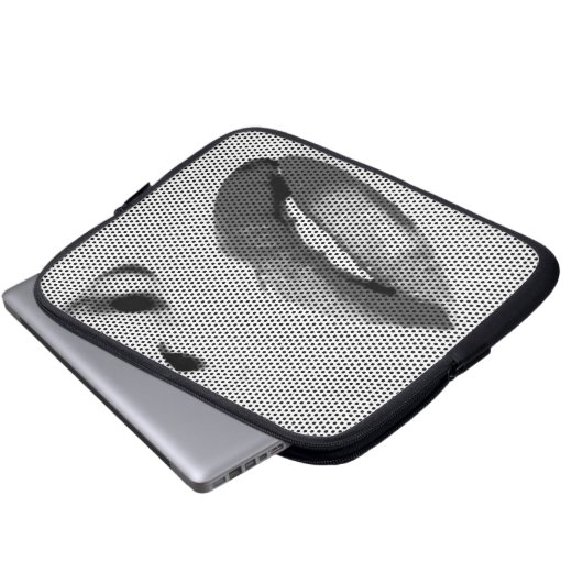 Lippen Laptopschutzhülle (Vorne Knopf)