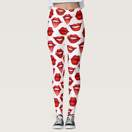 Lippen Leggings (Vorderseite)