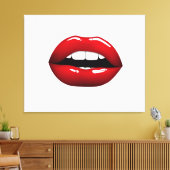 Lippen Leinwanddruck (Insitu (Wohnzimmer))
