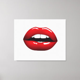 Lippen Leinwanddruck