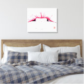 Lippen Leinwanddruck (Insitu (Schlafzimmer))