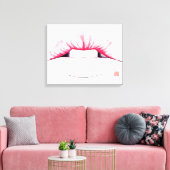 Lippen Leinwanddruck (Insitu (Wohnzimmer))