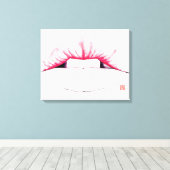 Lippen Leinwanddruck (Insitu (Holzboden))