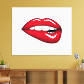 Lippen Leinwanddruck (Insitu (Wohnzimmer))