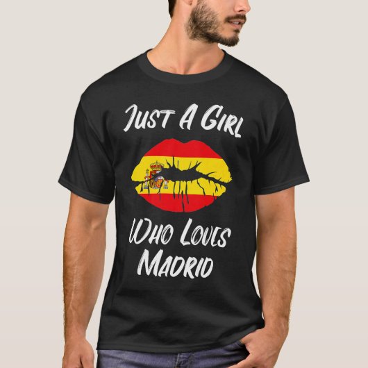 Lippen Liebe Madrid T-Shirt (Vorderseite)