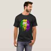 Lippen Lippen Lilie Mardi Gras T-Shirt (Vorne ganz)