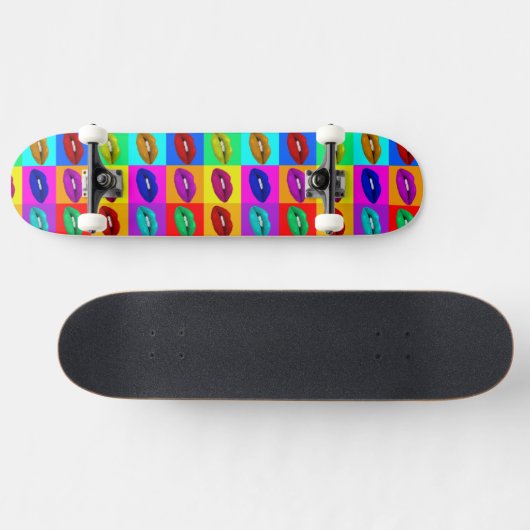 Lippen, Lippen, Lippen Pop Skateboard (Horizontal)