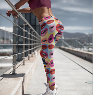 Lippen Lipstick Valentinstag Leggings