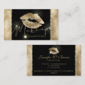 Lippen-Make-up elegante Luxus Visitenkarte (Vorne/Hinten)