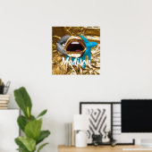 Lippen Makeup Beauty Girls Geschenk Personalisiert Poster (Heimbüro)