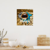 Lippen Makeup Beauty Girls Geschenk Personalisiert Poster (Küche)