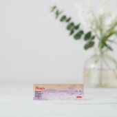 LIPPEN MINI VISITENKARTE (Stehend Vorderseite)