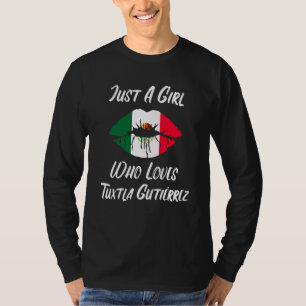 Lippen Mund Liebe Mexikanische Flagge Tuxtla Gutie T-Shirt