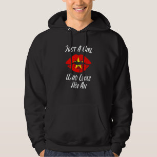 Lippen Mund Liebe Vietnamesische Flagge Hoi An Hoodie
