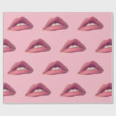 Lippen, Mund-Umhüllungspapier, 30 in x 2 ft Geschenkpapier (Flach)