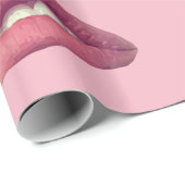 Lippen, Mund-Umhüllungspapier, 30 in x 2 ft Geschenkpapier (Rolleneckpunkt)