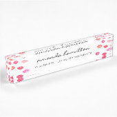 Lippen Namensplakette