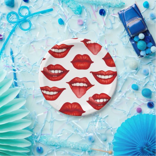 Lippen Pappteller (Party)