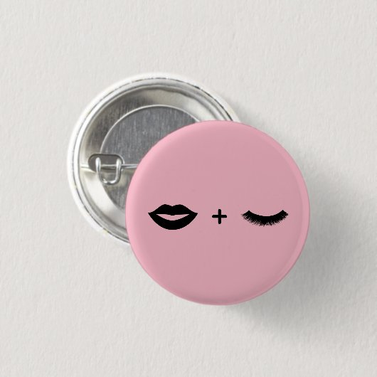 Lippen + Peitschen-Button Button (Vorne & Hinten)