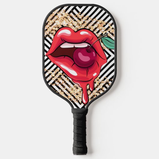 Lippen Pickleball Schläger (Vorderseite)