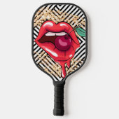 Lippen Pickleball Schläger (Rückseite)
