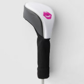 Lippen pink küssen golf headcover (angewinkelt)