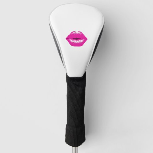 Lippen pink küssen golf headcover (Vorderseite)