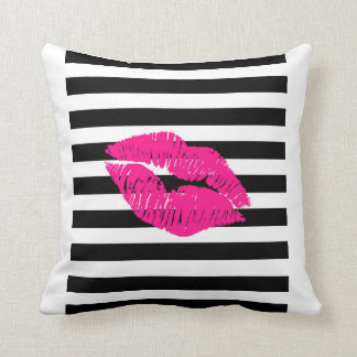 Lippen, Pinklippen, zacken Lippen, bilden Kunst, Kissen