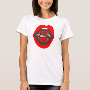 Lippen Pop ist nicht bedeutet keine Zustimmung Bew T-Shirt