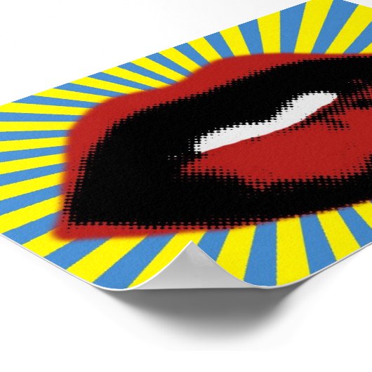 Lippen Poster (Ecke)