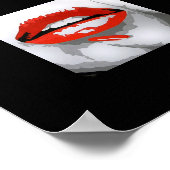 Lippen Poster (Ecke)