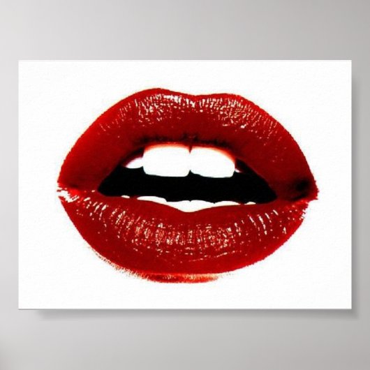 Lippen-Poster Poster (Vorne)