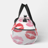 Lippen, rot und rosa, Lippenmuster, Lippenstift, K Duffle Bag (Rechts)