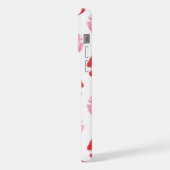 Lippen, rot und rosa, Lippenmuster, Lippenstift, K iPhone Hülle (Linke Seite)