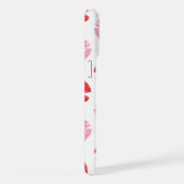 Lippen, rot und rosa, Lippenmuster, Lippenstift, K iPhone Hülle (Rechte Seite)