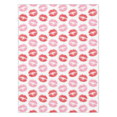 Lippen, rot und rosa, Lippenmuster, Lippenstift, K Tischdecke (Vorderseite)