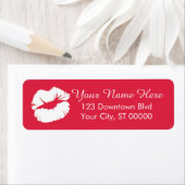 Lippen-Rücksendeadressen-Aufkleber (Insitu)